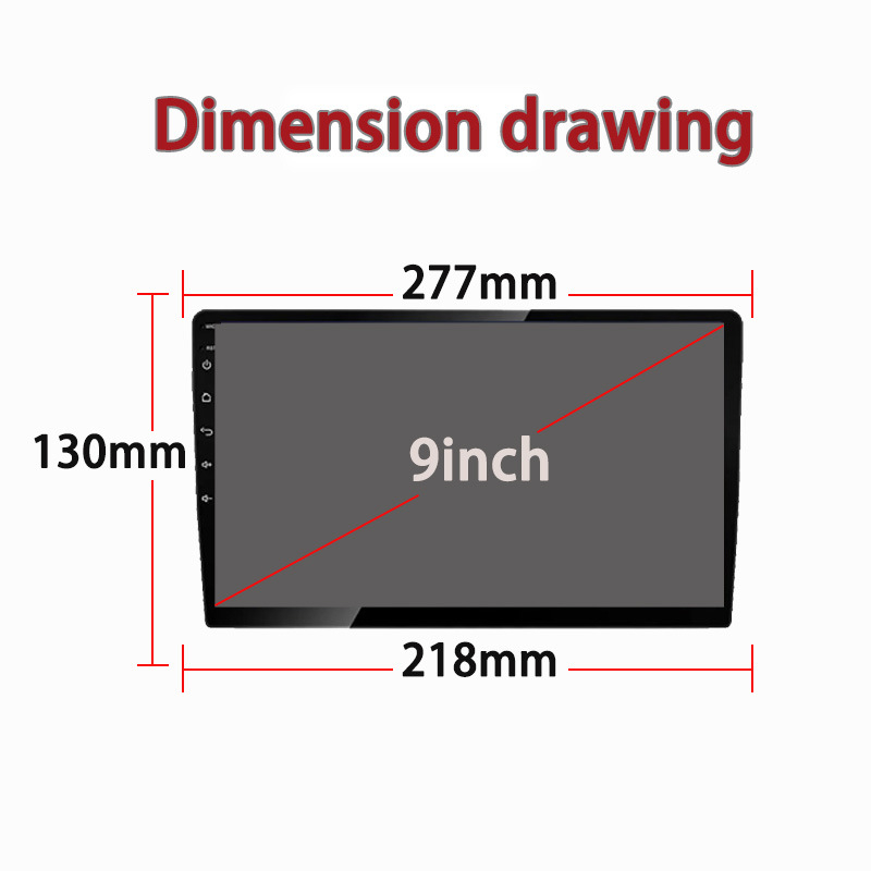 Navigație auto Android multimedia cu GPS, ecran IPS, alimentare 12V, 4x50W, 1 kg