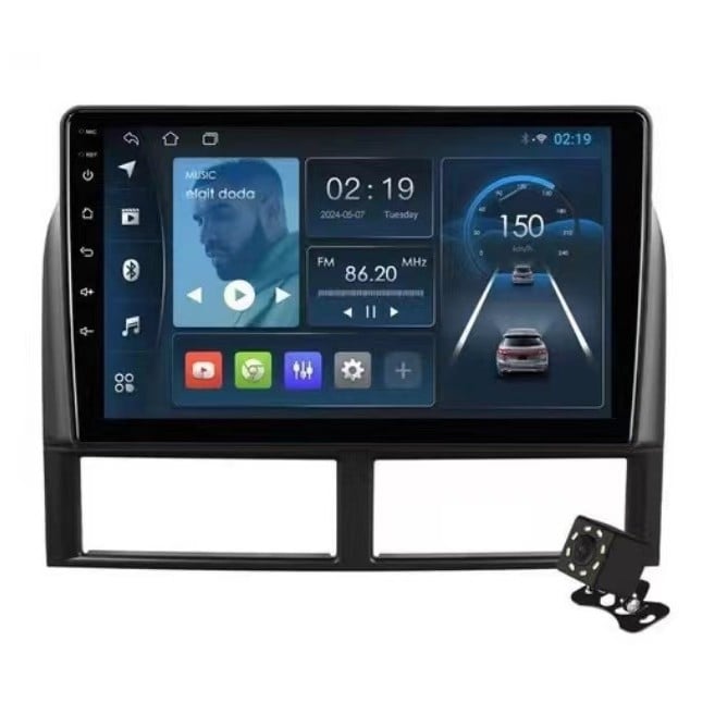 9-palcový Android navigačný systém do auta pre Jeep Grand Cherokee 2004-2005 s Bluetooth a cúvacou kamerou, TFT-LCD
