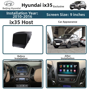 Android temeljen 9-inčni središnji dodirni zaslon navigacije s kamerom za vožnju unazad za Beijing Hyundai IX35 (2010-2016)