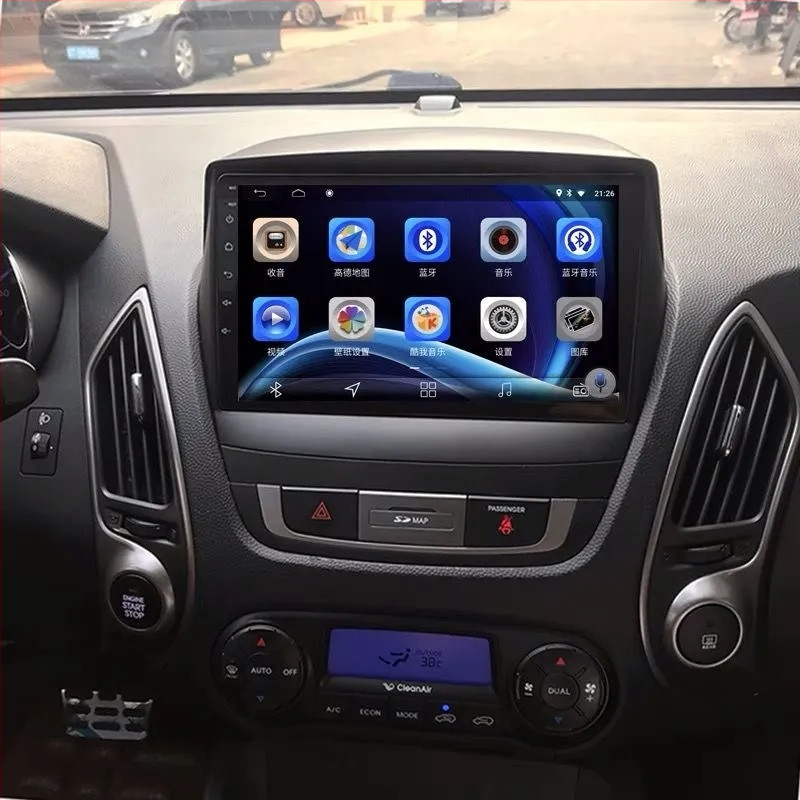 Android temeljen 9-inčni središnji dodirni zaslon navigacije s kamerom za vožnju unazad za Beijing Hyundai IX35 (2010-2016)