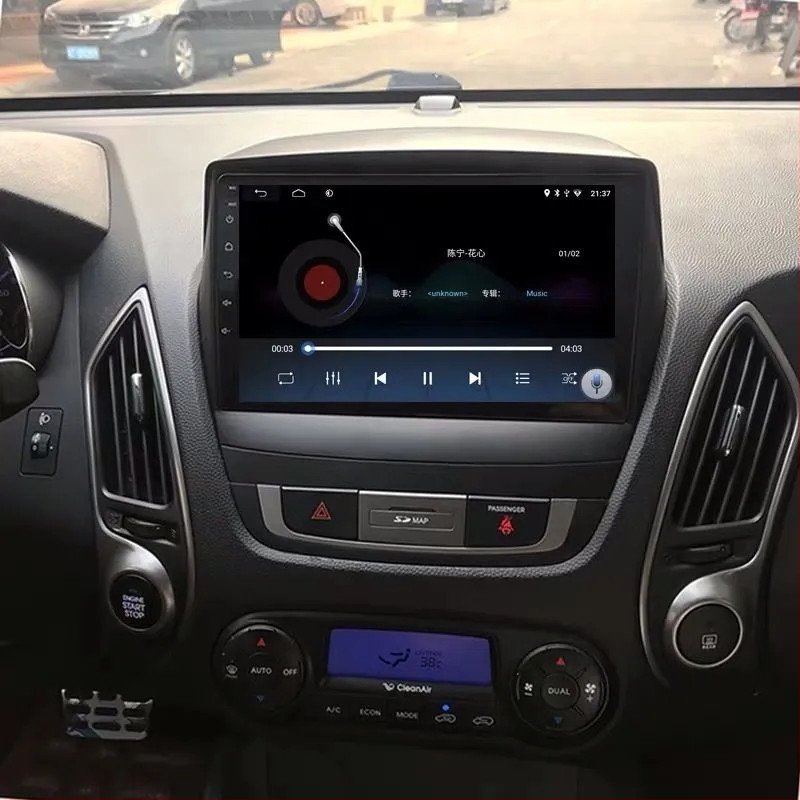 Android temeljen 9-inčni središnji dodirni zaslon navigacije s kamerom za vožnju unazad za Beijing Hyundai IX35 (2010-2016)