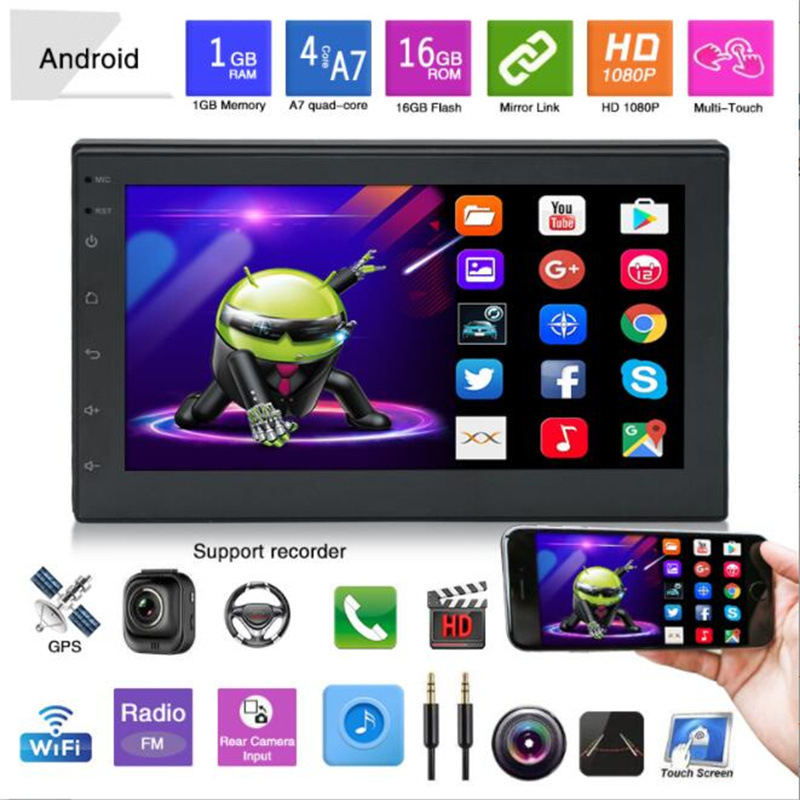 Androidos autó navigáció CarPlay-támogatással, 2GB RAM + 32GB tárhely, TFT kijelző, univerzális kompatibilitás