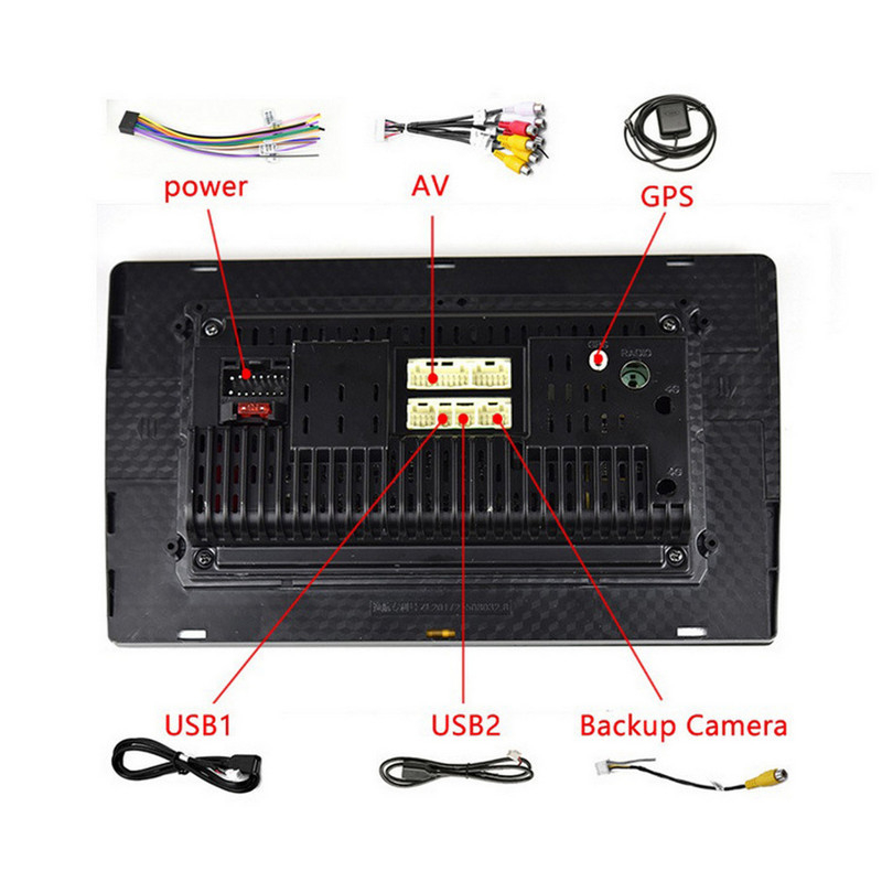 Androidos autó navigáció CarPlay-támogatással, 2GB RAM + 32GB tárhely, TFT kijelző, univerzális kompatibilitás