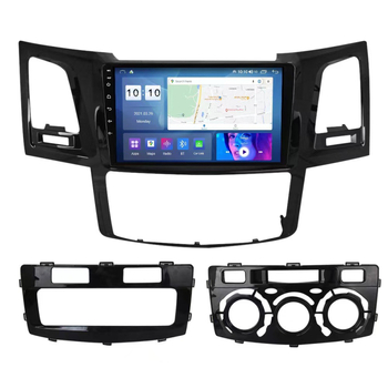 Navigator GPS Android pentru mașină cu ecran IPS pentru Toyota Fortuner/Hilux 2004-2014, alimentare 12V, greutate 2 kg