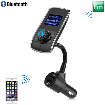 HY68 nagy képernyős autó Bluetooth MP3 FM adó, bemeneti feszültség 12–24 V, áram 1 A, Bluetooth 2.4 GHz, FM adás 87,5 MHz, torzítás 0%