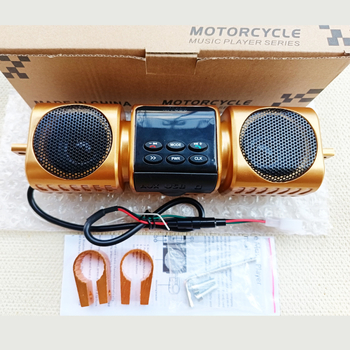 Vízálló MP3 hangszóró mélynyomóval, TF-kártya, USB és Bluetooth motorkerékpárokhoz