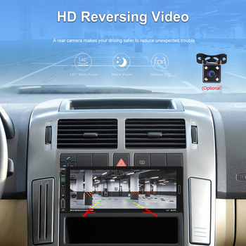 MP5 automobilių multimediatorių 6288C su laidiniu CarPlay ir Bluetooth, 12–24V DC, SD kortelės palaikymas, LED ekranas, vaizdo formatai AVI/RMVB/MP4/MKV