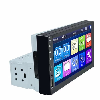 Automobilinis MP5 multimedijos grotuvai, universalus 1DIN/2DIN, Bluetooth, TF/USB, vaizdo įrašai AVI/MPEG-4/MPG, garso MP3/WMA/WAV, LED ekranas 260k spalvų, atmintis iki 64GB