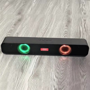 Két hangszórós Bluetooth hangfal, 60 Hz–15 kHz, BT 5.0, beépített akkumulátor 1200–2000 mAh, MP3 és USB flash lejátszás