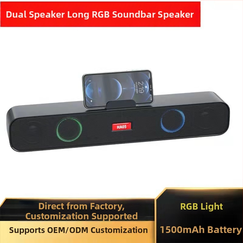 Két hangszórós Bluetooth hangfal, 60 Hz–15 kHz, BT 5.0, beépített akkumulátor 1200–2000 mAh, MP3 és USB flash lejátszás