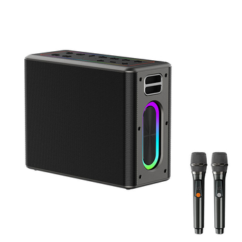 V60 Bluetooth zvučnik za karaoke na otvorenom s mikrofonom – 60–120W, Bluetooth 5.3, IPX5 vodootpornost, 8 sati reprodukcije, 4000mAh baterija