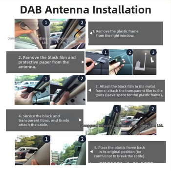 DAB+ auto digitaalne raadio vastuvõtja USB Plug‑and‑Play ja Android 5.1+ ühilduvusega, FM edastus 85-108 MHz