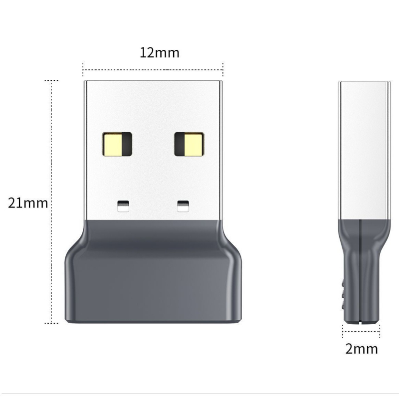 Bluetooth USB adapter za stolno računalo – bez drajvera, Plug‑and‑Play, audio prijemnik i predajnik (Bluetooth 6.0, USB sučelje, Plug‑and‑Play, bez vanjskog napajanja, domet 10 m)