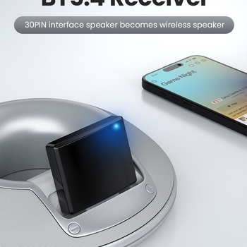 Receiver Bluetooth pentru difuzor 30-pin - interfață Apple, Plug and Play, Bluetooth 5.4, 30 Mbps, rază 10 m