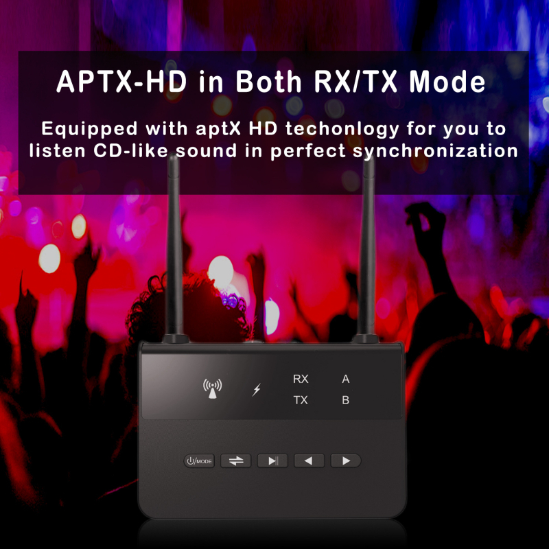 YIHONG 2-in-1 Bluetooth transmiter i prijemnik za auto s AUX RCA sučeljem, aptX Adaptive, BT 5.4, domet 15m, brzina prijenosa 24, Plug-and-Play