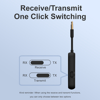 Bluetooth 5.3 prijemnik i odašiljač, 2-u-1, 3,5 mm sučelje, Plug-and-Play, domet 10 m