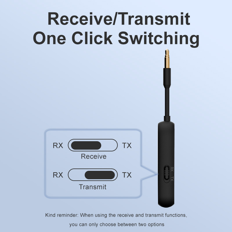 Bluetooth 5.3 prijemnik i odašiljač, 2-u-1, 3,5 mm sučelje, Plug-and-Play, domet 10 m