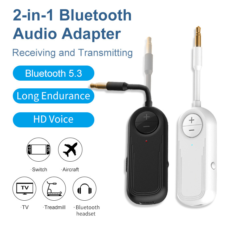 Bluetooth 5.3 prijemnik i odašiljač, 2-u-1, 3,5 mm sučelje, Plug-and-Play, domet 10 m