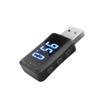 Automobilski Bluetooth FM transmitter-prijemnik s digitalnim zaslonom, model FM02, USB sučelje, Bluetooth 5.3, 2,4 GHz, domet 10 m