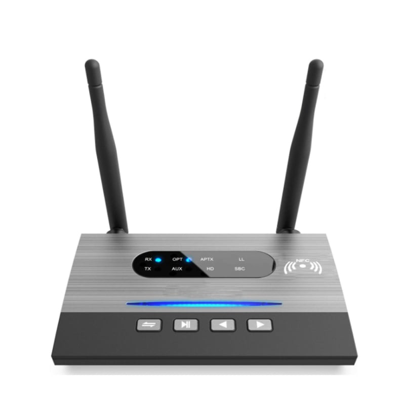 Bluetooth prijemnik-emitator s 80m optičkom vlaknom antene za auto TV (Model B22) - Plug-and-Play, Bluetooth 5.0, Sučelja: 3.5mm, RCA, SPDIF, 24 Mbps