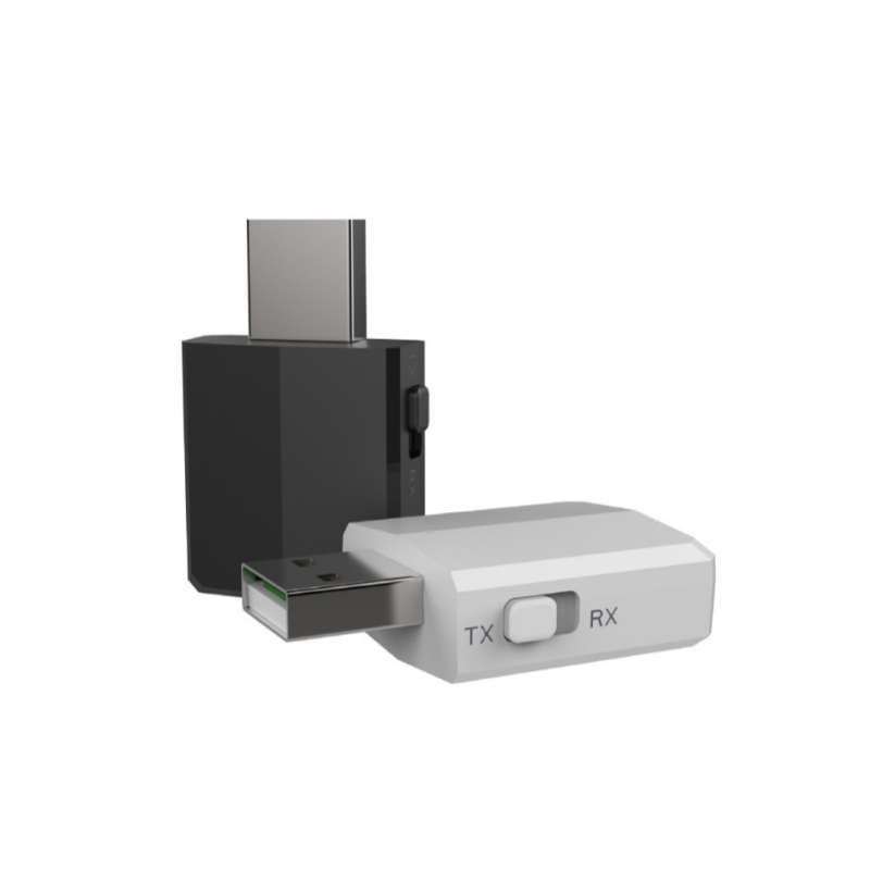 Bluetooth audio adapter 3-u-1: prijemnik i emitor, USB zvučna kartica, AUX, za TV i računalo, model ZF-169 Plus, Bluetooth 5.0, USB i 3,5 mm AUX sučelje, bez vanjskog napajanja, domet do 10 m