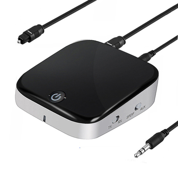 Bluetooth 5.0 audio adapter — prijemnik i odašiljač, dva u jednom, sučelja: Aux i optičko vlakno, Plug-and-Play, domet 10 m