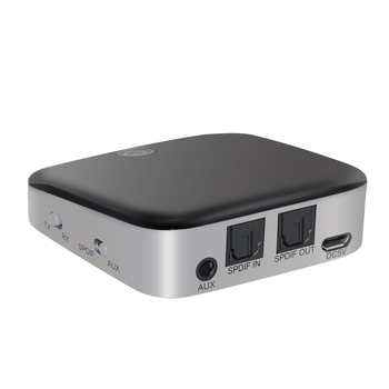 Bluetooth 5.0 audio adapter — prijemnik i odašiljač, dva u jednom, sučelja: Aux i optičko vlakno, Plug-and-Play, domet 10 m