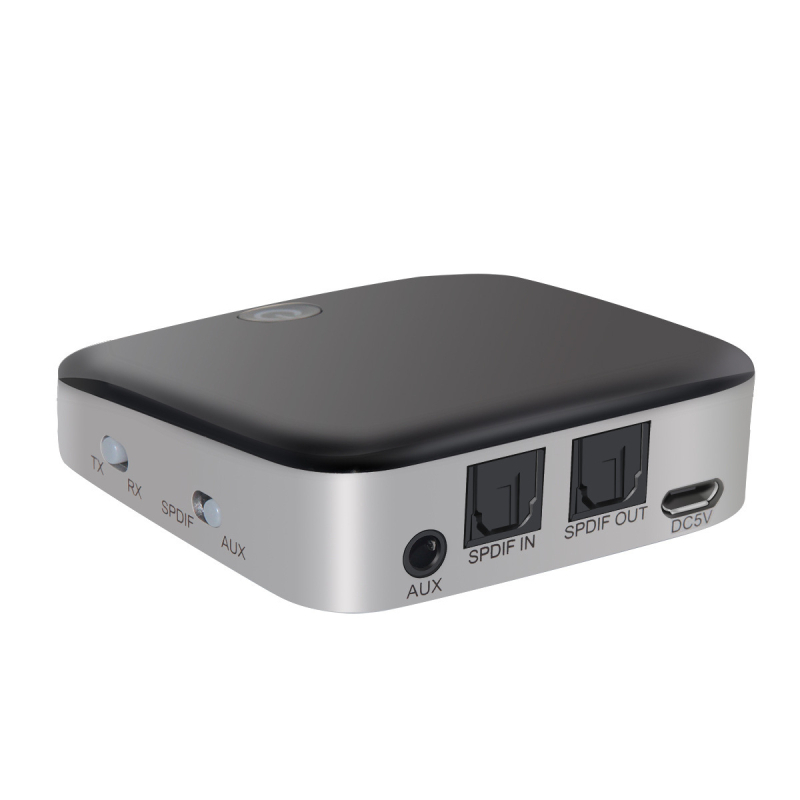 Bluetooth 5.0 audio adapter — prijemnik i odašiljač, dva u jednom, sučelja: Aux i optičko vlakno, Plug-and-Play, domet 10 m
