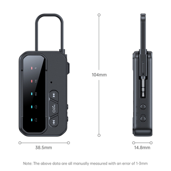 Bluetooth 5.4 USB-C/AUX 2-u-1 prijemnik-emitator, Plug-and-Play uz napajanje iz vanjskog izvora