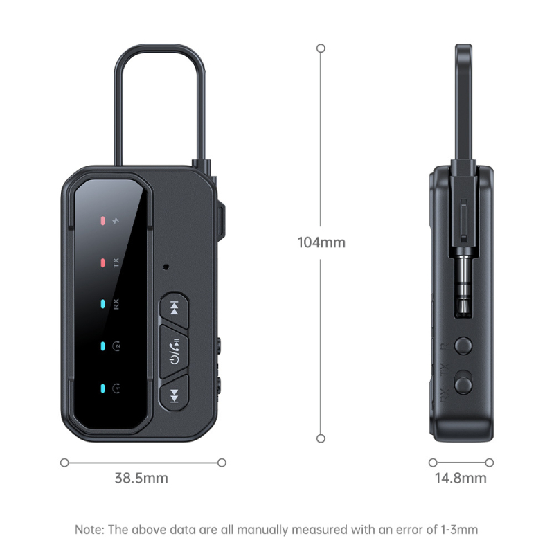 Bluetooth 5.4 USB-C/AUX 2-u-1 prijemnik-emitator, Plug-and-Play uz napajanje iz vanjskog izvora