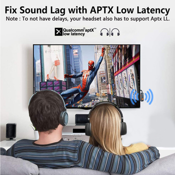 Bluetooth audio prijemnik i predajnik s Qualcomm 5.2, aptX, 1–2, niska latencija, 3,5 mm sučelje