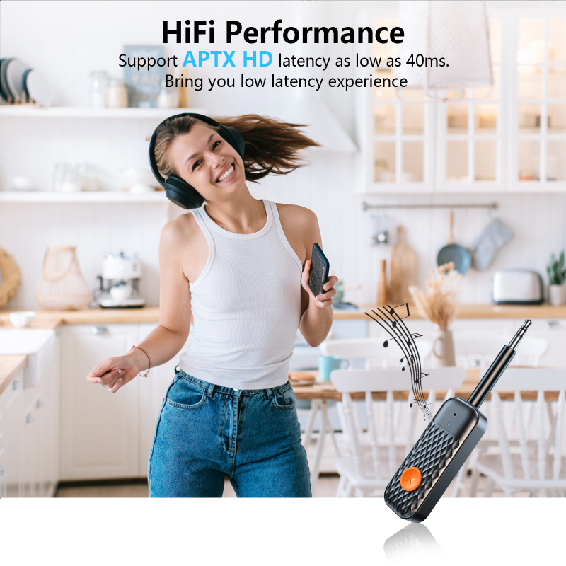 Bluetooth audio prijemnik i predajnik s Qualcomm 5.2, aptX, 1–2, niska latencija, 3,5 mm sučelje