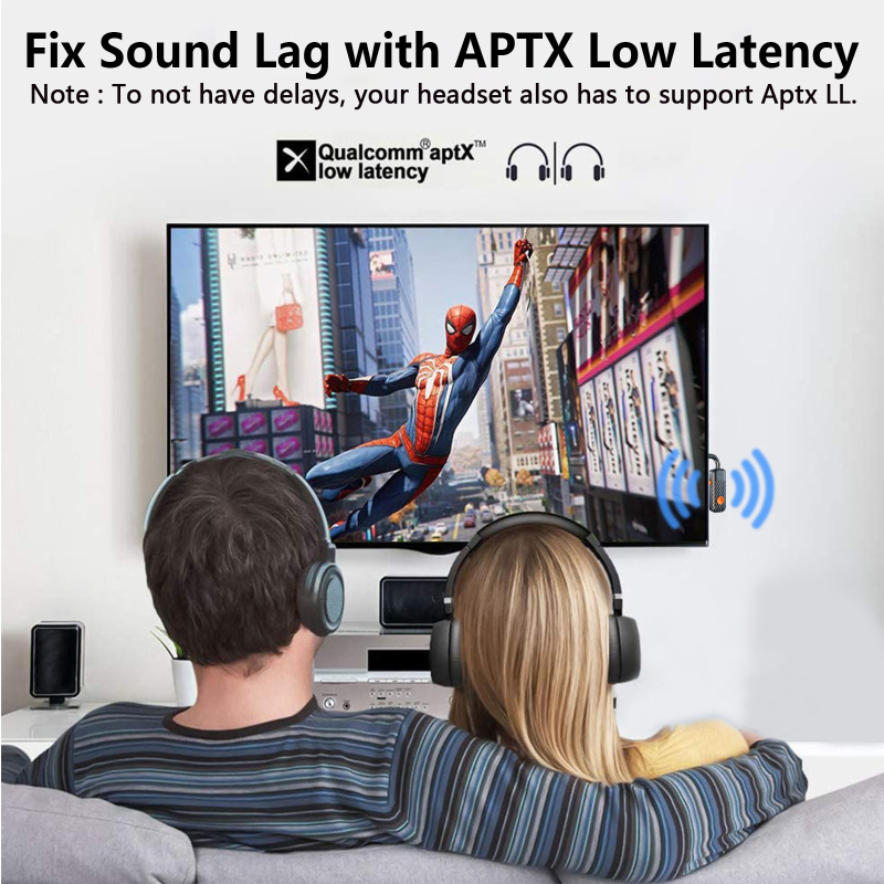 Bluetooth audio prijemnik i predajnik s Qualcomm 5.2, aptX, 1–2, niska latencija, 3,5 mm sučelje