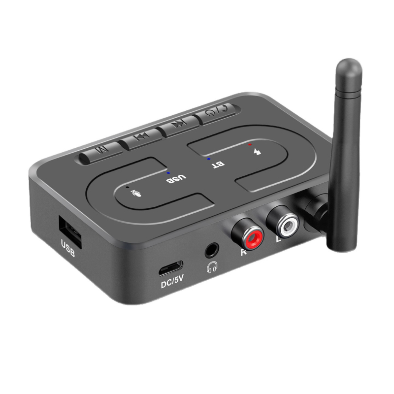 Bluetooth automobilski audio adapter s AUX i USB reprodukcijom – Bluetooth 6.0, domet 10 m, brzina prijenosa 10 Mbps, plug-and-play
