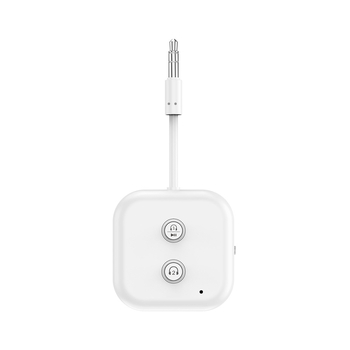 2-u-1 Bluetooth audio odašiljač/primatelj, Bluetooth 5.3, sučelje 3,5 mm/USB-C, Plug-and-Play, domet do 10 m