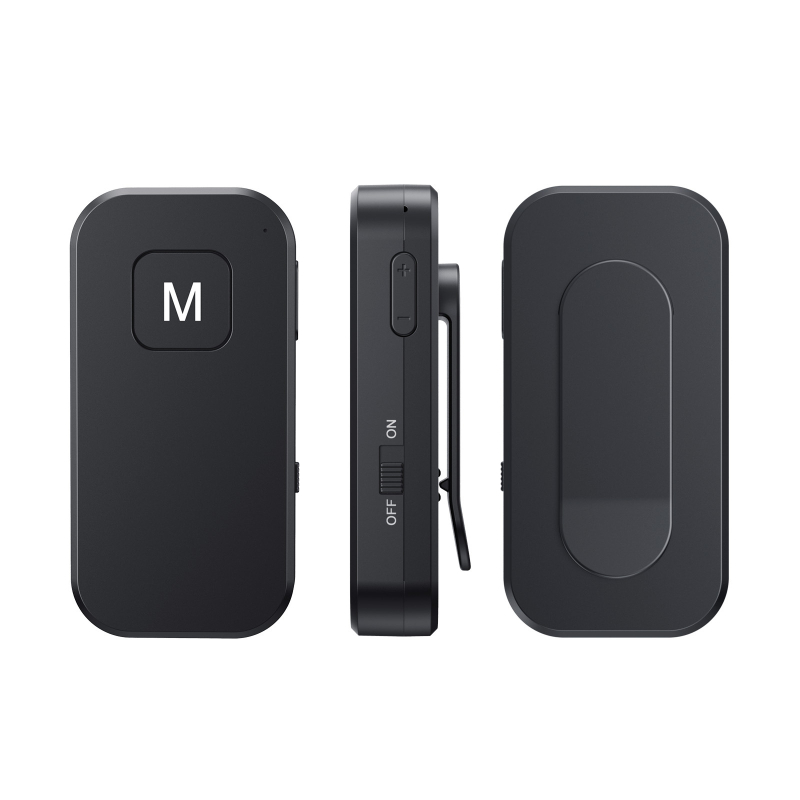 Autó Bluetooth 5.1 vevő és közvetítő a zenéhez – 2 az 1-ben, AUX 3.5 mm, Plug‑and‑Play, hands-free hívások, akár 10 m hatótávolság