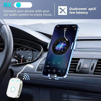 Bluetooth vastuvõtja-transiiver T1 3.5 mm AUX, auto audio vastuvõtja, plug‑and‑play, väline toide, BT 5.4, 10 m ulatus