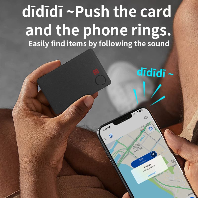 Cardă de localizare globală anti-pierdere — urmărire portofel/obiecte, partajare urmăririi, istoric de 7 zile