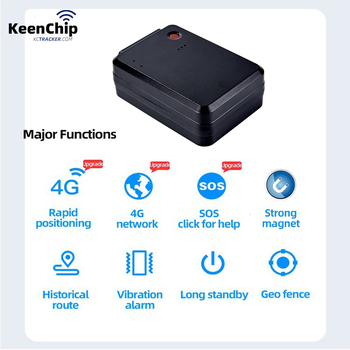 4G autós GPS követő erős mágneses rögzítéssel, újratölthető, ultra hosszú készenléti idő, GPS pontosság 5–10 m, riasztások: rezgés, áramkimaradás, SOS, kerítés, gyorshajtás, Type-C töltés