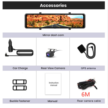 Harrison H8 automobilska dash kamera - 4K+2K, Wi-Fi, GPS, noćni vid, 170° prednje/stražnje snimanje
