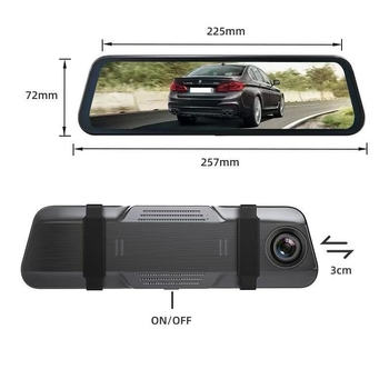 Dash kamera za automobil s dvostrukim zaslonom 10 i 12 inča, 4K, ADAS, BSD, Wi-Fi, GPS praćenje