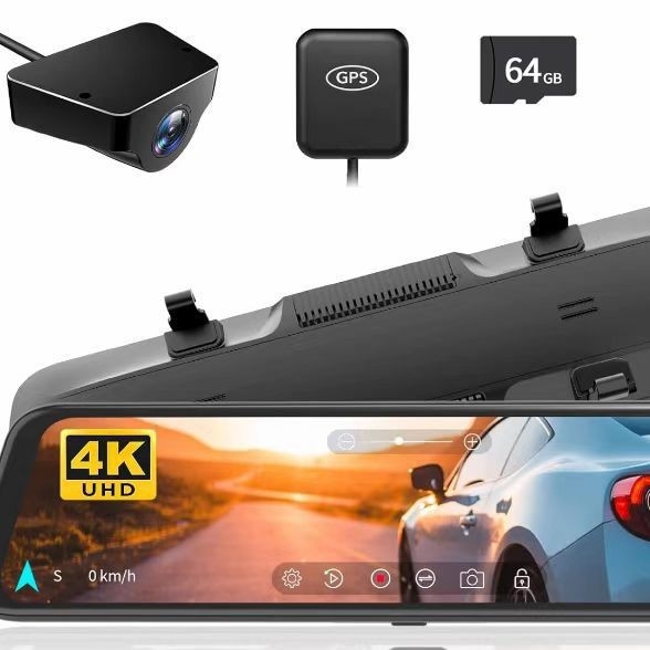 Dash kamera za automobil s dvostrukim zaslonom 10 i 12 inča, 4K, ADAS, BSD, Wi-Fi, GPS praćenje