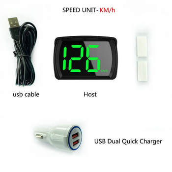 Οθόνη HUD αυτοκινήτου με GPS μετρητή ταχύτητας, ένδειξη ταχύτητας km/h / mph, προειδοποίηση ταχύτητας, χειροκίνητος έλεγχος