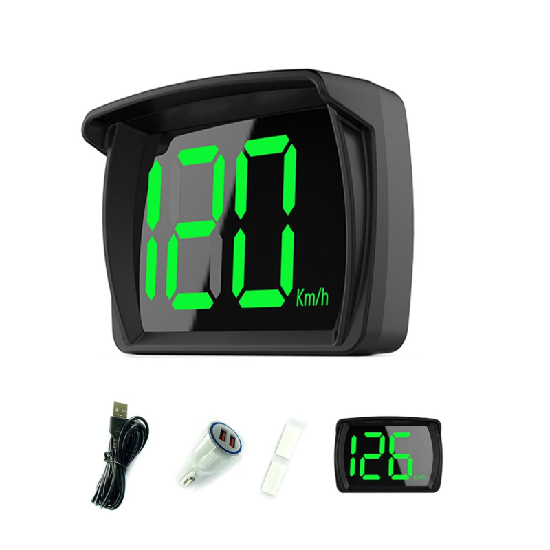 Οθόνη HUD αυτοκινήτου με GPS μετρητή ταχύτητας, ένδειξη ταχύτητας km/h / mph, προειδοποίηση ταχύτητας, χειροκίνητος έλεγχος