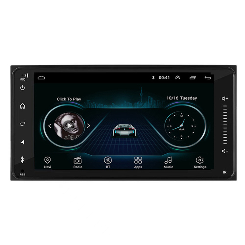 Toyota-kompatibilna LCD jedinica s Android CarPlay navigacijom i MP5 playerom, s dvostrukim bočnim gumbima, model 7042
