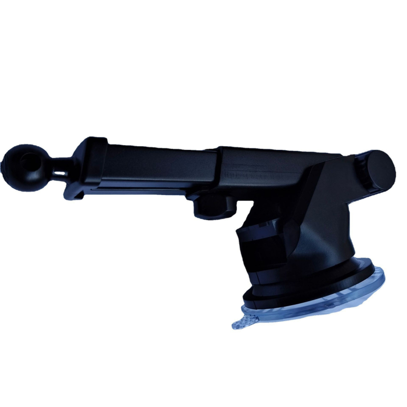 Autótelefon-tartó a műszerfalhoz rögzíthető szívókanállal, teleszkópos karral és vezeték nélküli töltőbázissal — univerzális típus