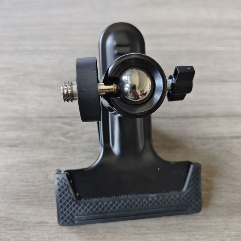 Klip od legure s 360° rotirajućom glavom za stolno livestreamanje, montaža za platno i PVC ploču