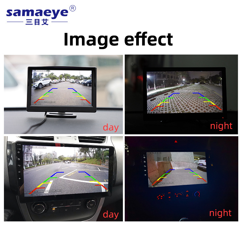 Display za povratnu vožnju automobila s LED zaslonom, IP68 vodootporan, 800TVL rezolucija, PAL/NTSC ulaz, Bežična kamera za vožnju unatrag (Model KT-501-LP3)