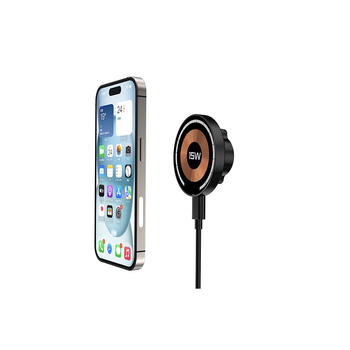 Suport auto universal MagSafe cu încărcare wireless – cap de 17 mm, magnet puternic, ABS+PC; funcționează direct cu iPhone (fără husă) și cu Android cu folie magnetică; suport personalizare