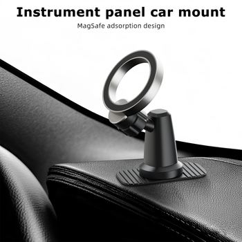 Držač za telefon u automobilu s MagSafe magnetom, za instrument ploču i središnju konzolu, 360° rotacija, materijal ABS+PC+silika gel+ magnet